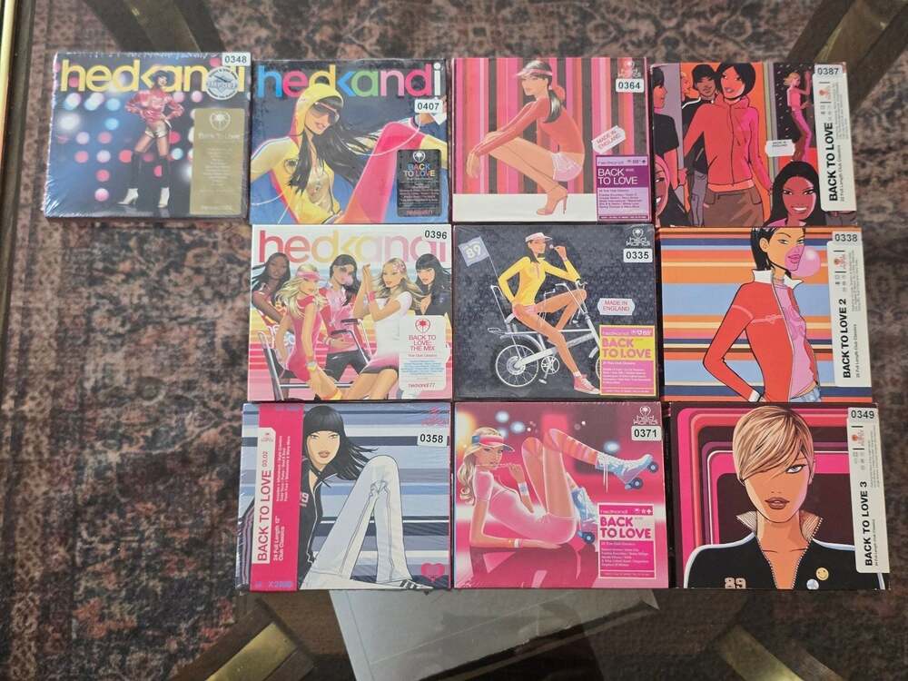 Hed Kandi Back to Love 10 CD Lot Club Classics Series hedkandi 71 77 89